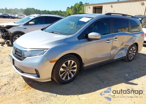 2022 Honda Odyssey Ex-L из США, поврежденный, VIN 5FNRL6H74NB030632